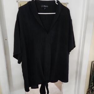 J. Jill Elegant Black V-neck Blouse